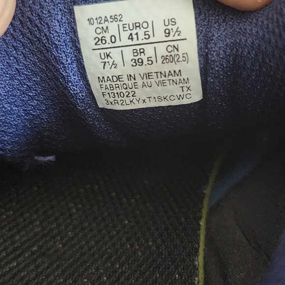 Asics Womens Gel Excite 7 Running Shoes Sneakers Low Top Navy Blue Size 9.5 - Picture 11 of 12